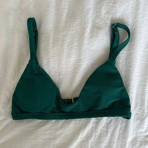 Midori Joie Bikini Top Ribbed Emerald